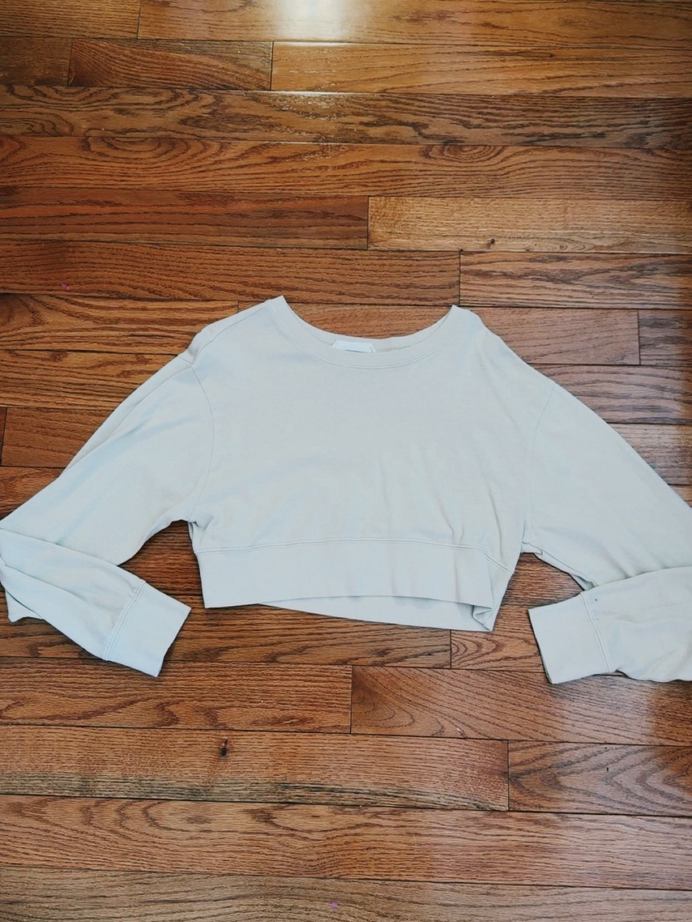 Cropped Crewneck Sweatshirt - Cream